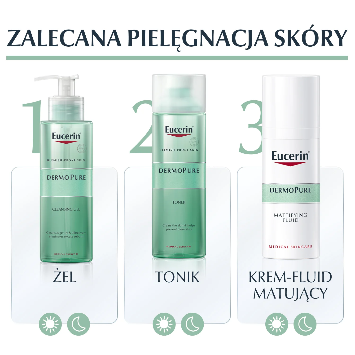 Eucerin DermoPure żel oczyszczający do twarzy i ciała skóra z niedoskonałościami, 400 ml