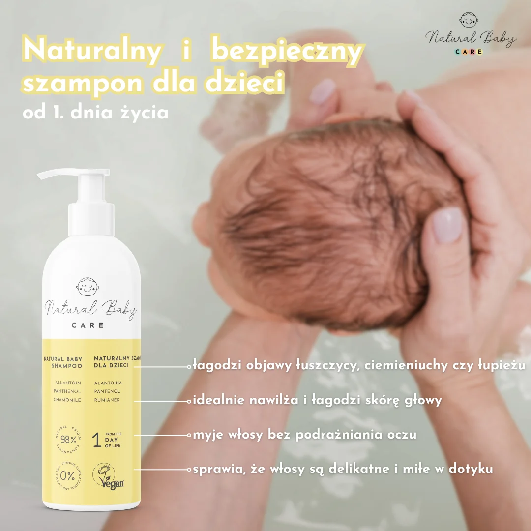 Natural Baby Care Naturalny szampon dla dzieci 200 ml