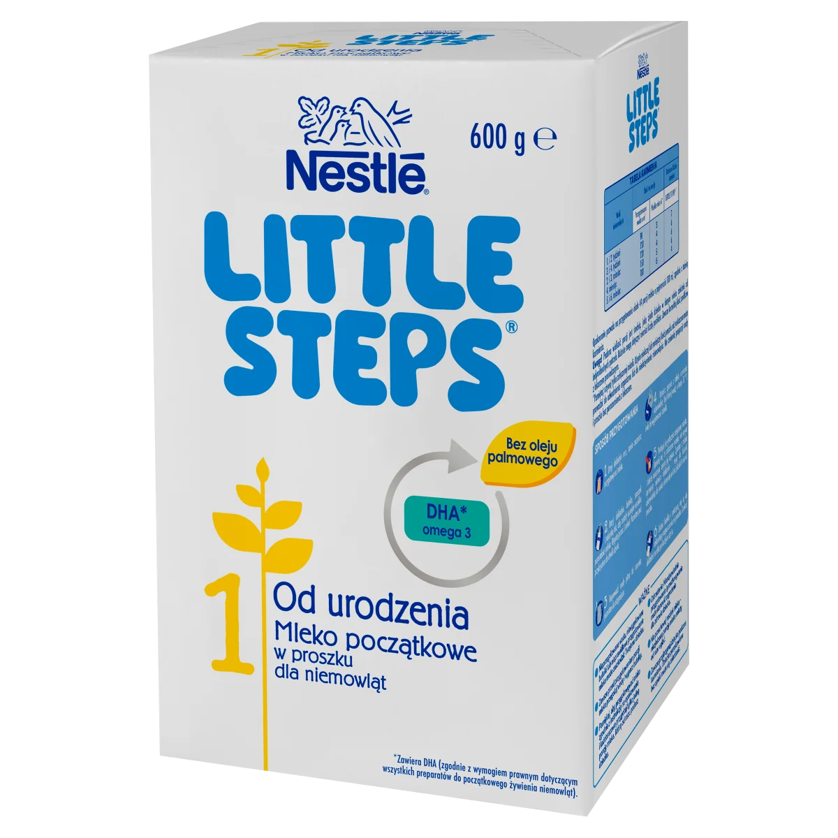 Nestle Little Steps 1 mleko w proszku początkowe dla niemowląt od urodzenia, 600 g