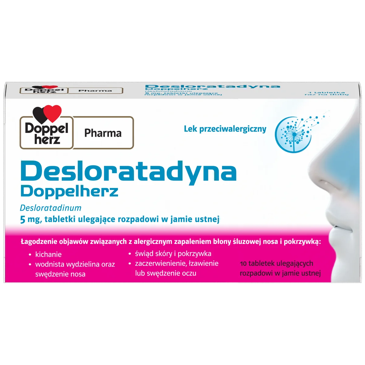 Doppelherz Desloratadyna 5 mg 10 tabletek