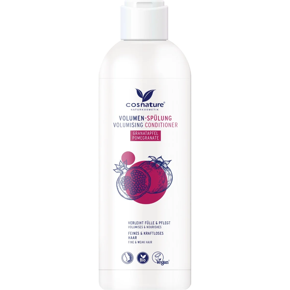 Cosnature naturalna odżywka zwiększająca objętość włosów z owocem granatu, 250 ml