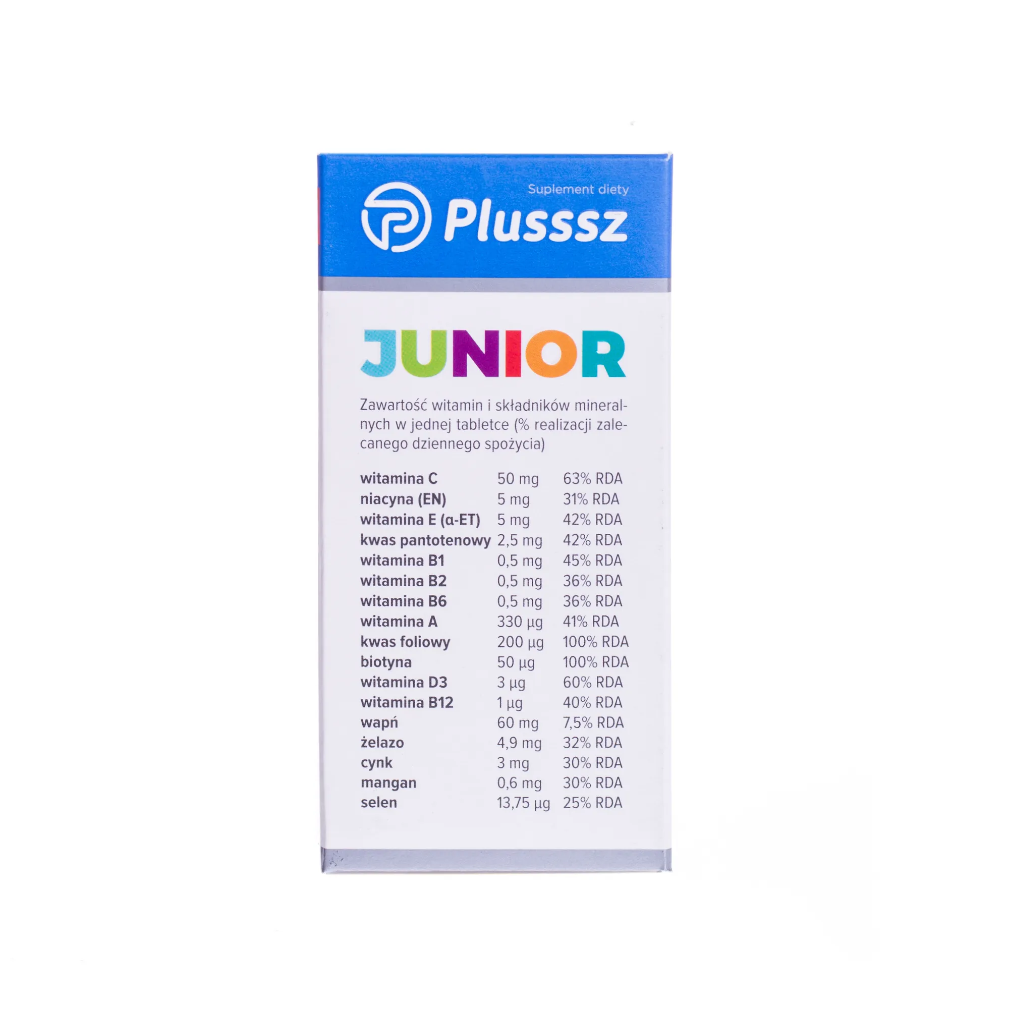 Plusssz Junior, suplement diety, smak malinowy, 30 tabletek do ssania 