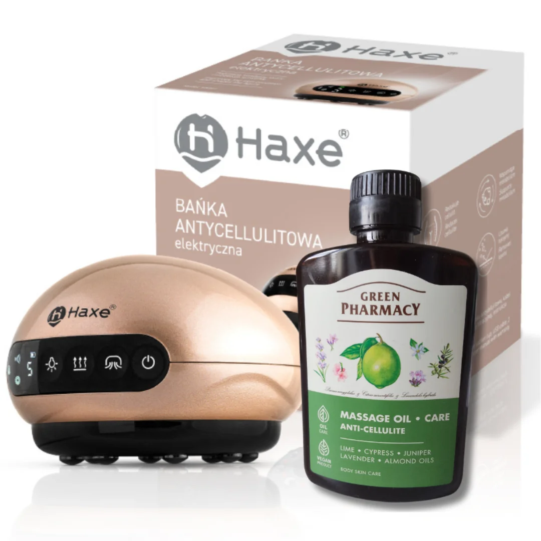 Haxe Bańka antycellulitowa elektryczna + olejek HX8002 1 sztuka