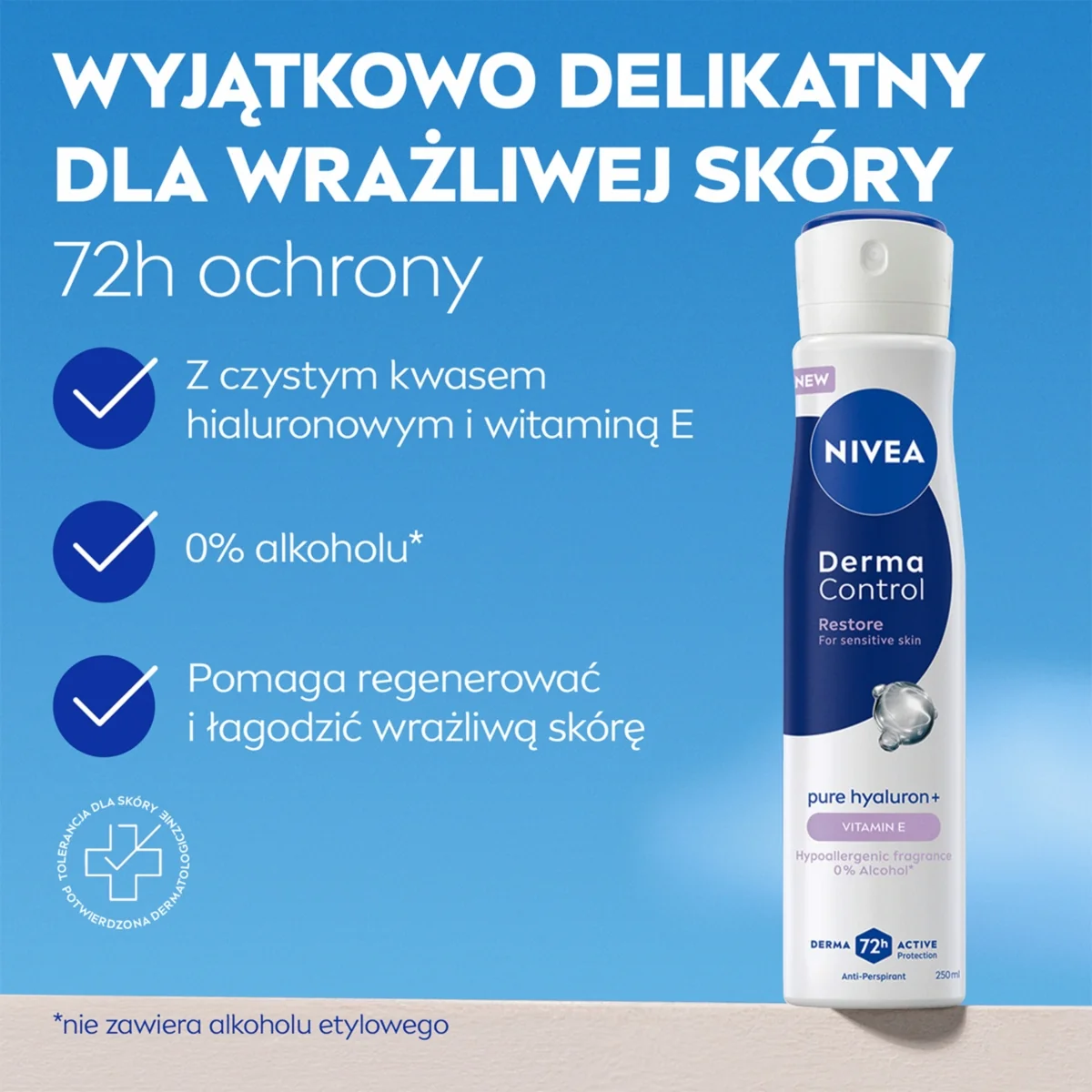 Nivea Derma Control Restore antyperspirant w sprayu, 250 ml