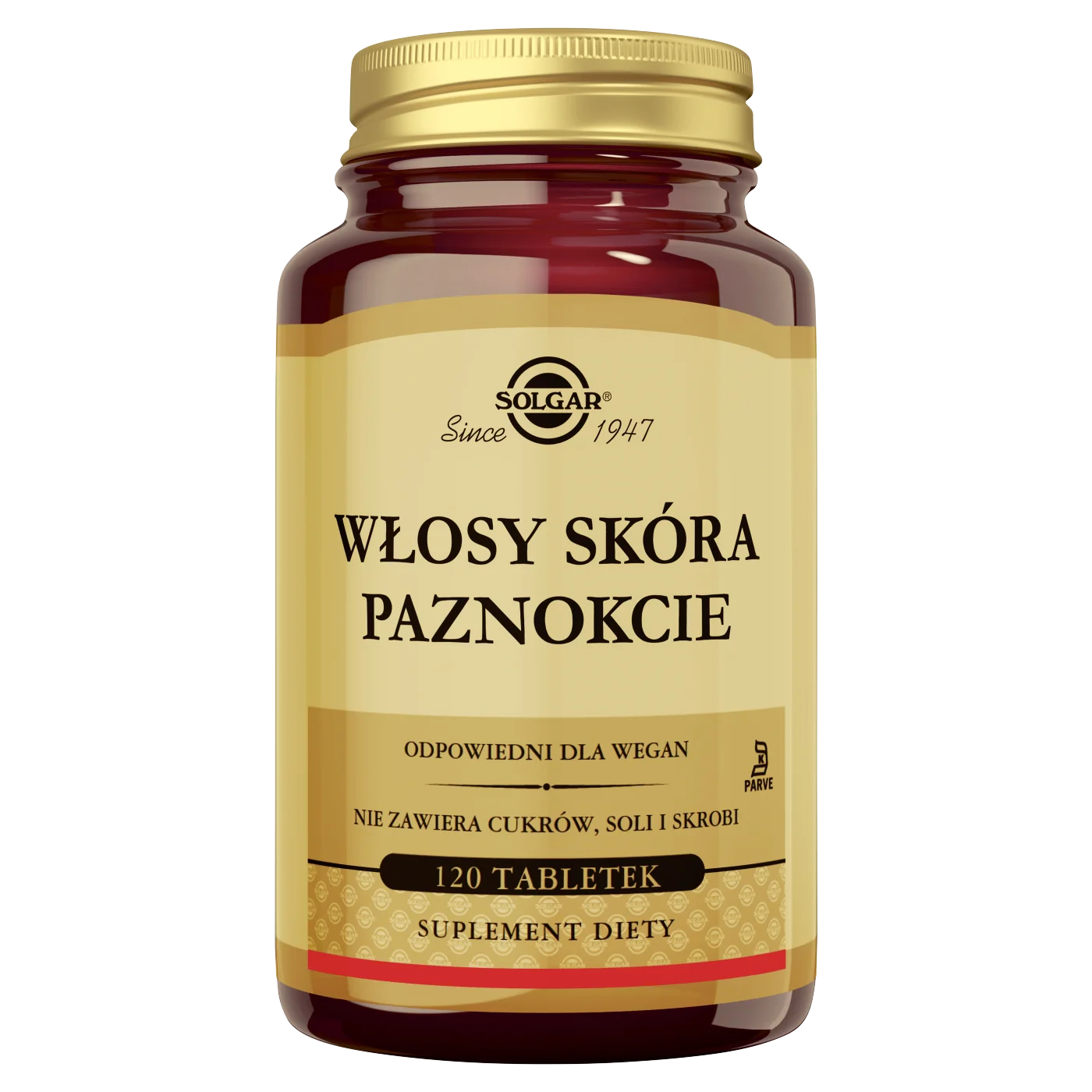 Solgar Włosy Skóra Paznokcie 120 tabletek
