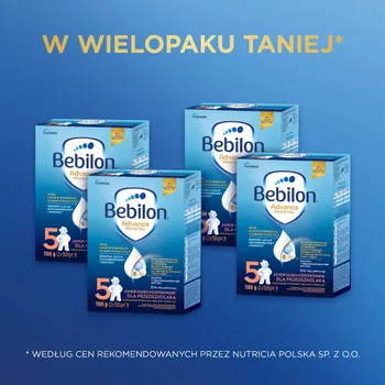 Bebilon 5 Pronutra Advance, mleko modyfikowane dla przedszkolaka, 1100 g 