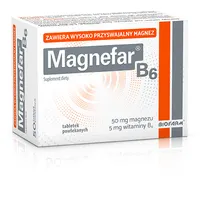 Magnefar B6, suplement diety, 50 tabletek