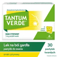 Tantum Verde, smak cytrynowy, 30 pastylek do ssania