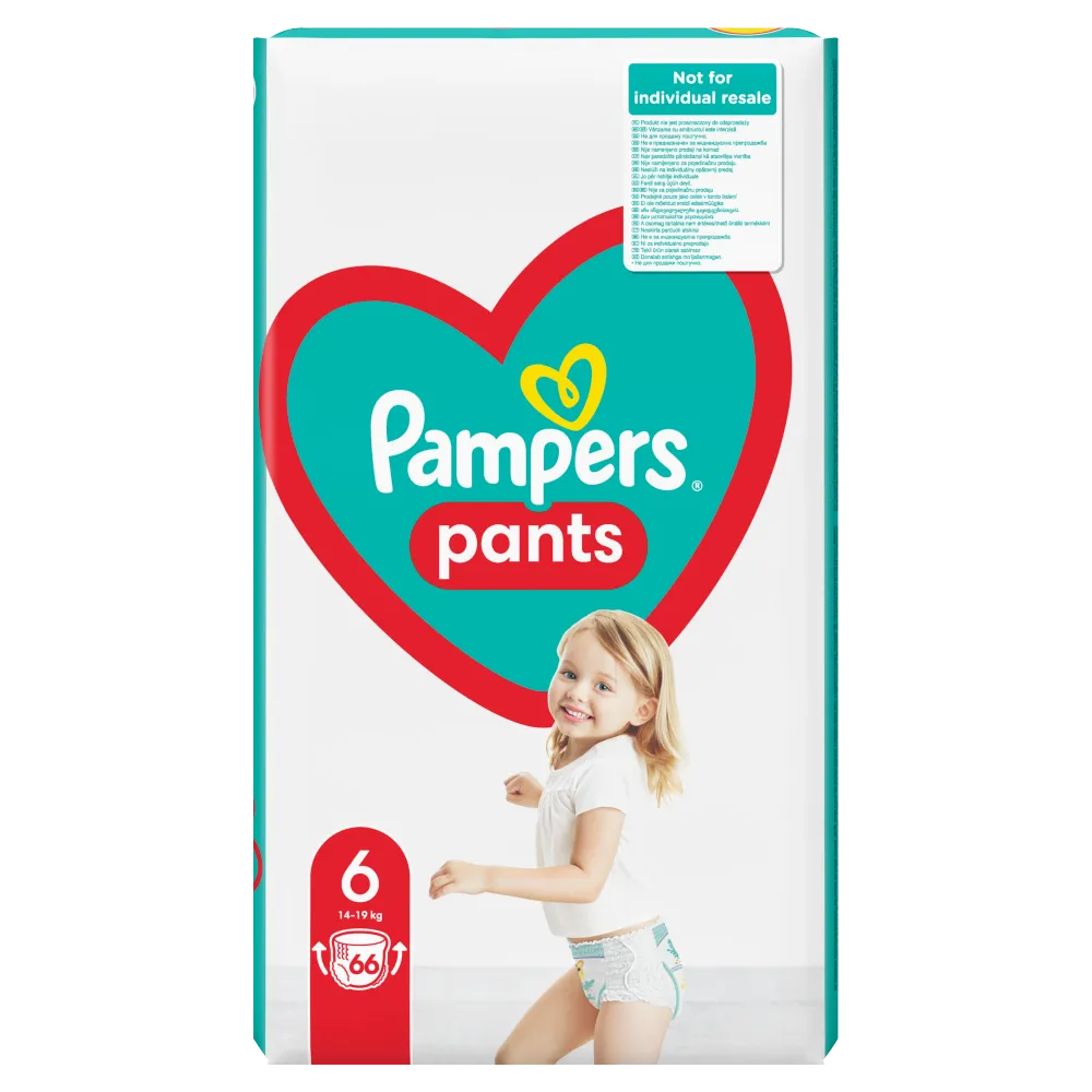 Pampers Pants 6 Pieluchomajtki, 132 sztuk