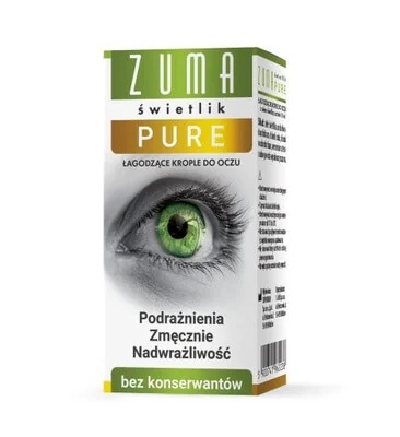 Zuma Świetlik Pure krople do oczu bez konserwantów, 10 ml