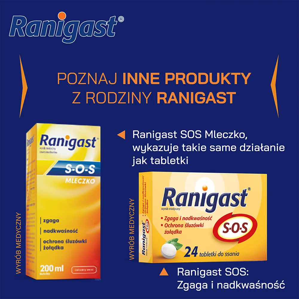 Famotydyna Ranigast, 20 mg, 20 tabletek powlekanych x 3 opakowania 