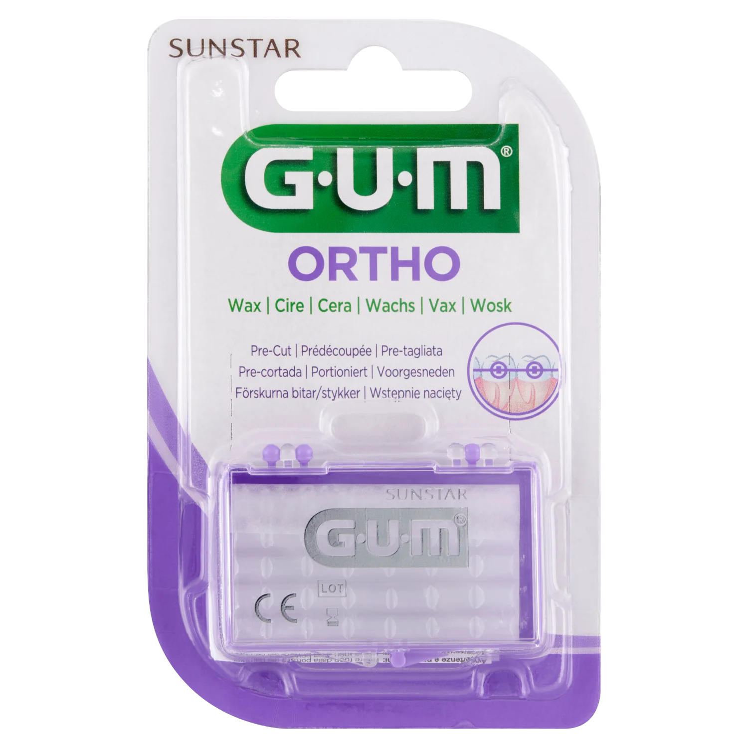 Sunstar Gum Ortho wosk ortodontyczny, smak neutralny, 1 szt.