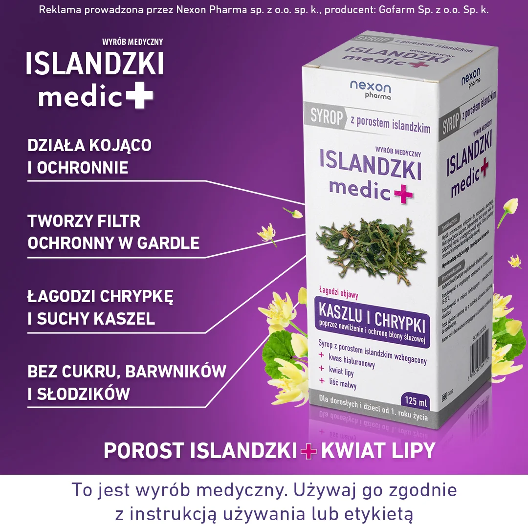Nexon Pharma Islandzki medic+ syrop, 125 ml