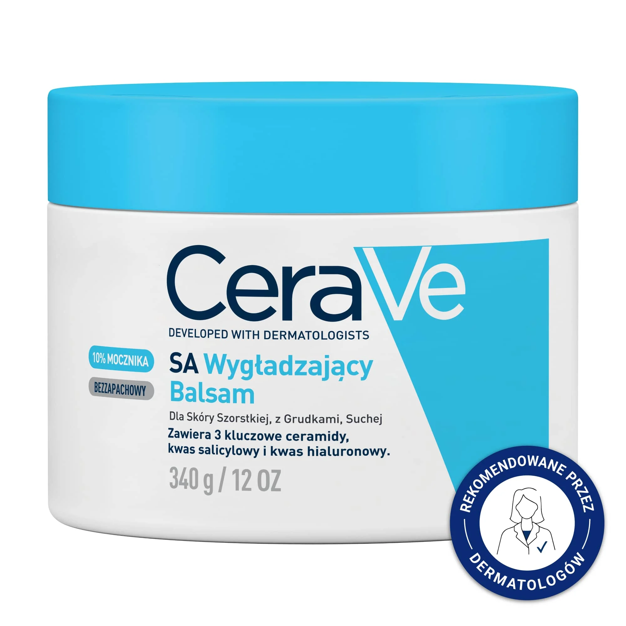 CeraVe balsam wygładzający do twarzy i ciała, 340 g