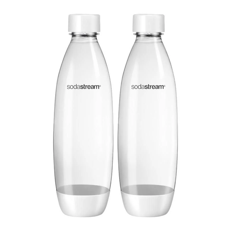 SodaStream butelki na wodę 1 l Fuse Białe, 2 szt.