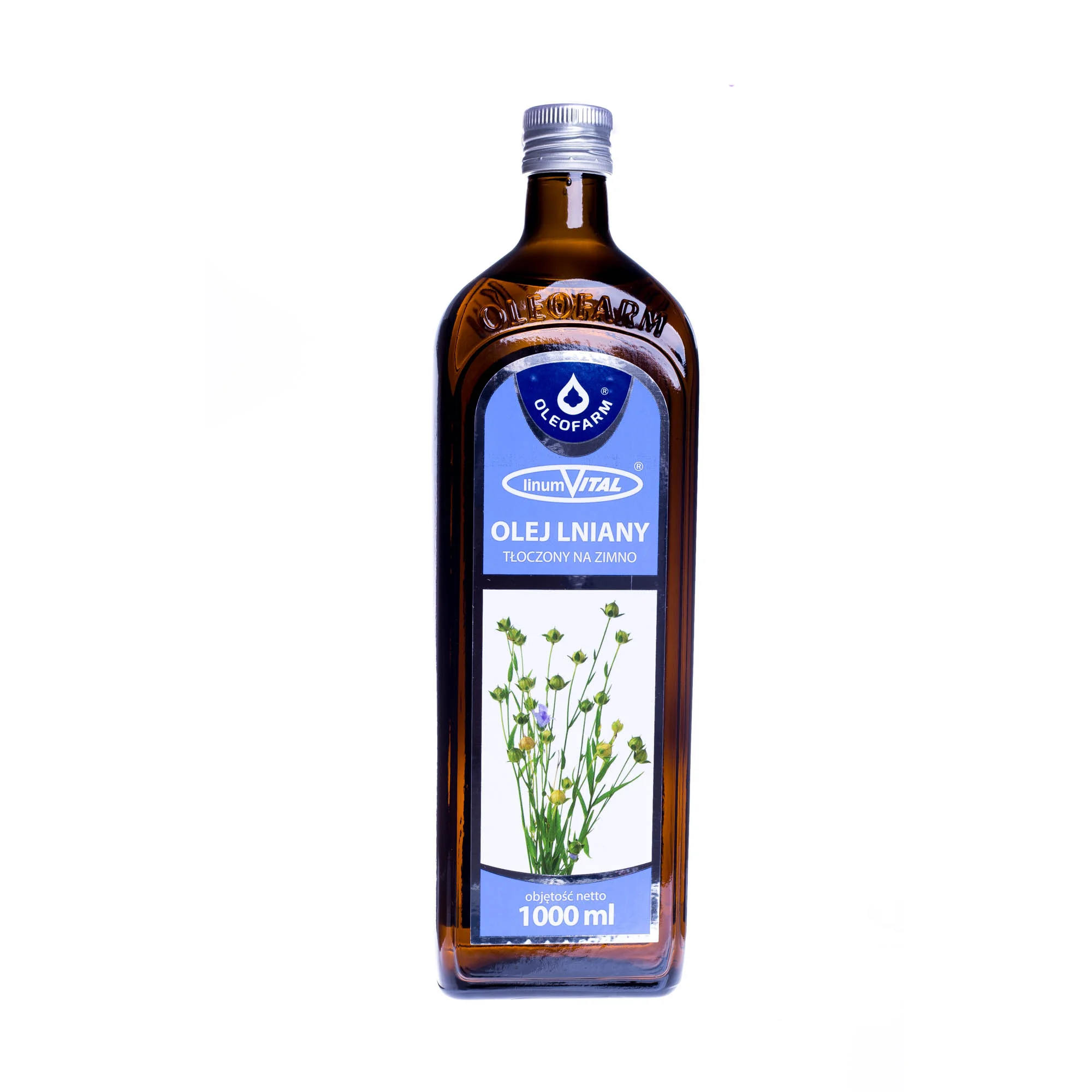Linumvital olej lniany tłoczony na zimno, 1000 ml