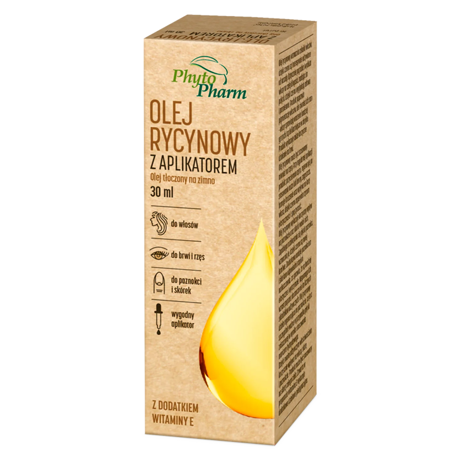 Phytopharm olej rycynowy z aplikatorem, 30 ml