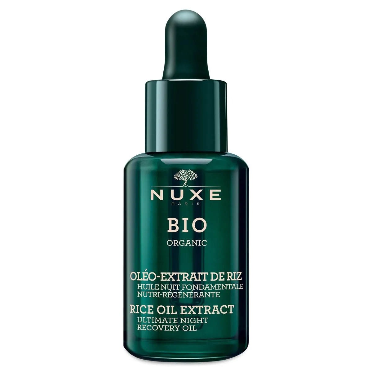 Nuxe Bio, regenerujący olejek odżywczy na noc, olej ryżowy, 30 ml 