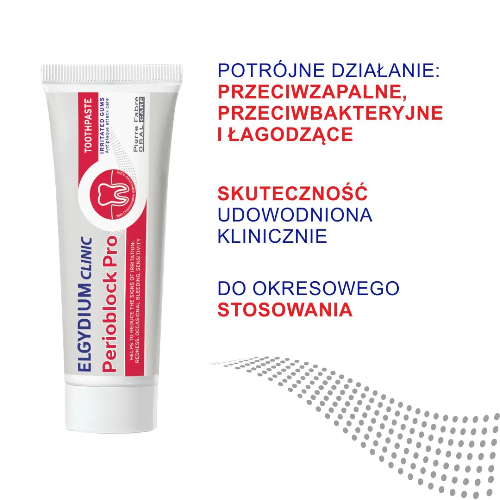 Elgydium Clinic Perioblock Pro pasta do zębów, 50 ml