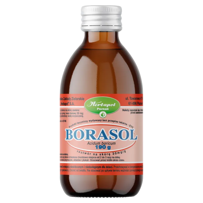 Borasol, roztwór na skórę, 190 g