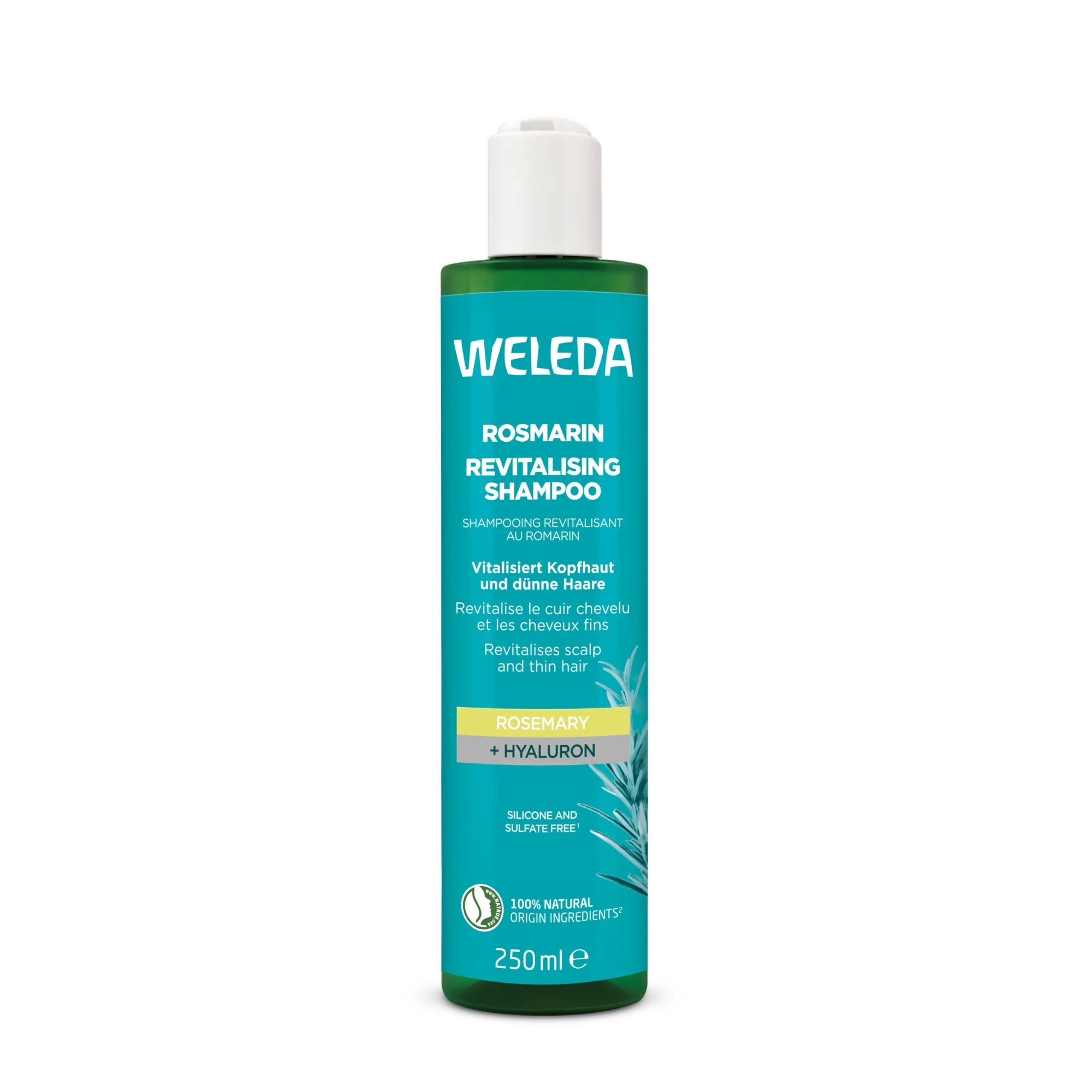 Weleda rewitalizujący szampon z rozmarynem, 250 ml