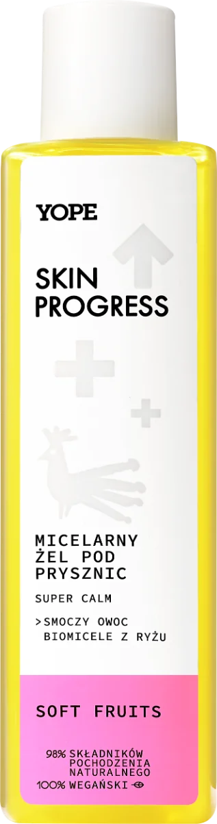 YOPE Skin Progress Super Calm micelarny żel pod prysznic Soft Fruits, 200 ml