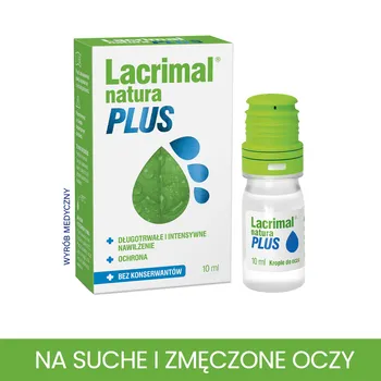 Lacrimal Natura Plus, krople, 10 ml 