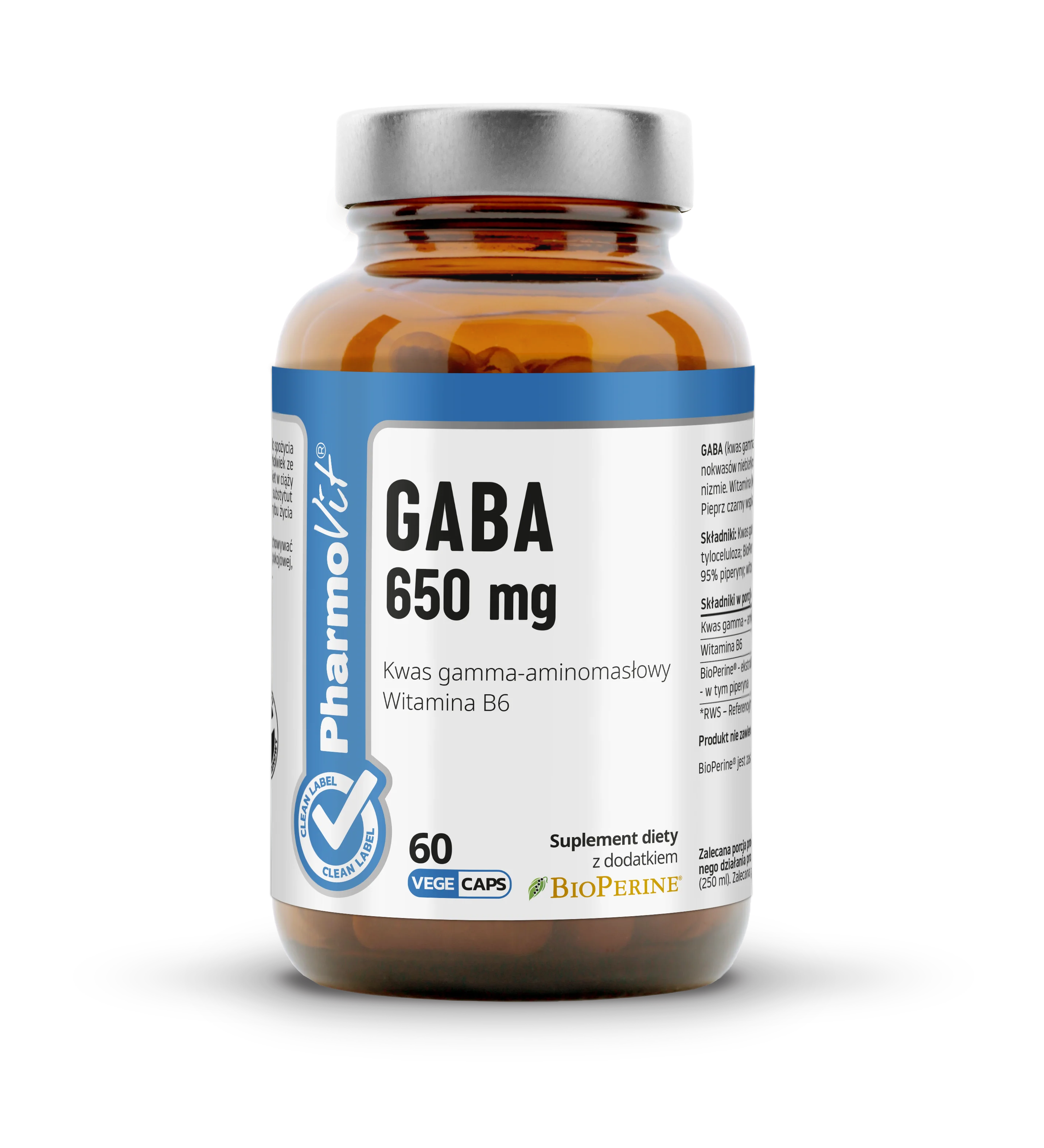 Pharmovit Gaba 650 mg 60 kapsułek