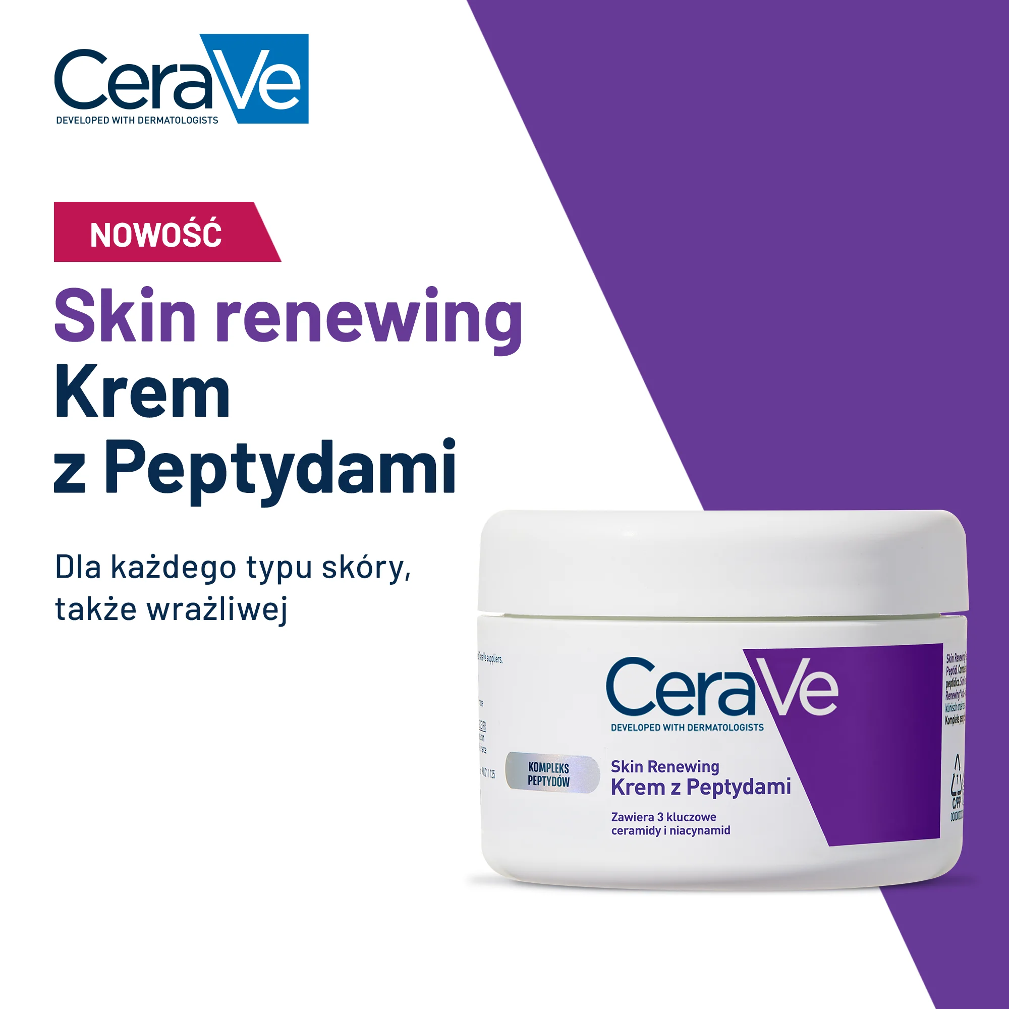 CeraVe Skin Renewing krem z peptydami, 48 g