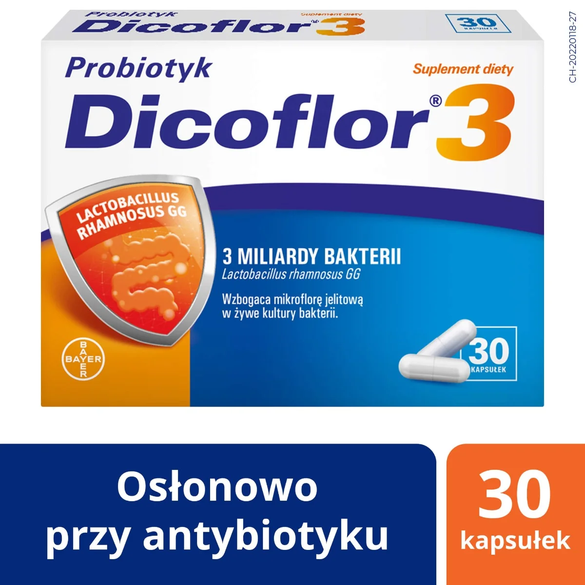Dicoflor 3 probiotyk, 30 kapsułek