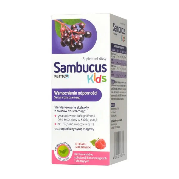 Sambucus Kids, suplement diety, 120 ml