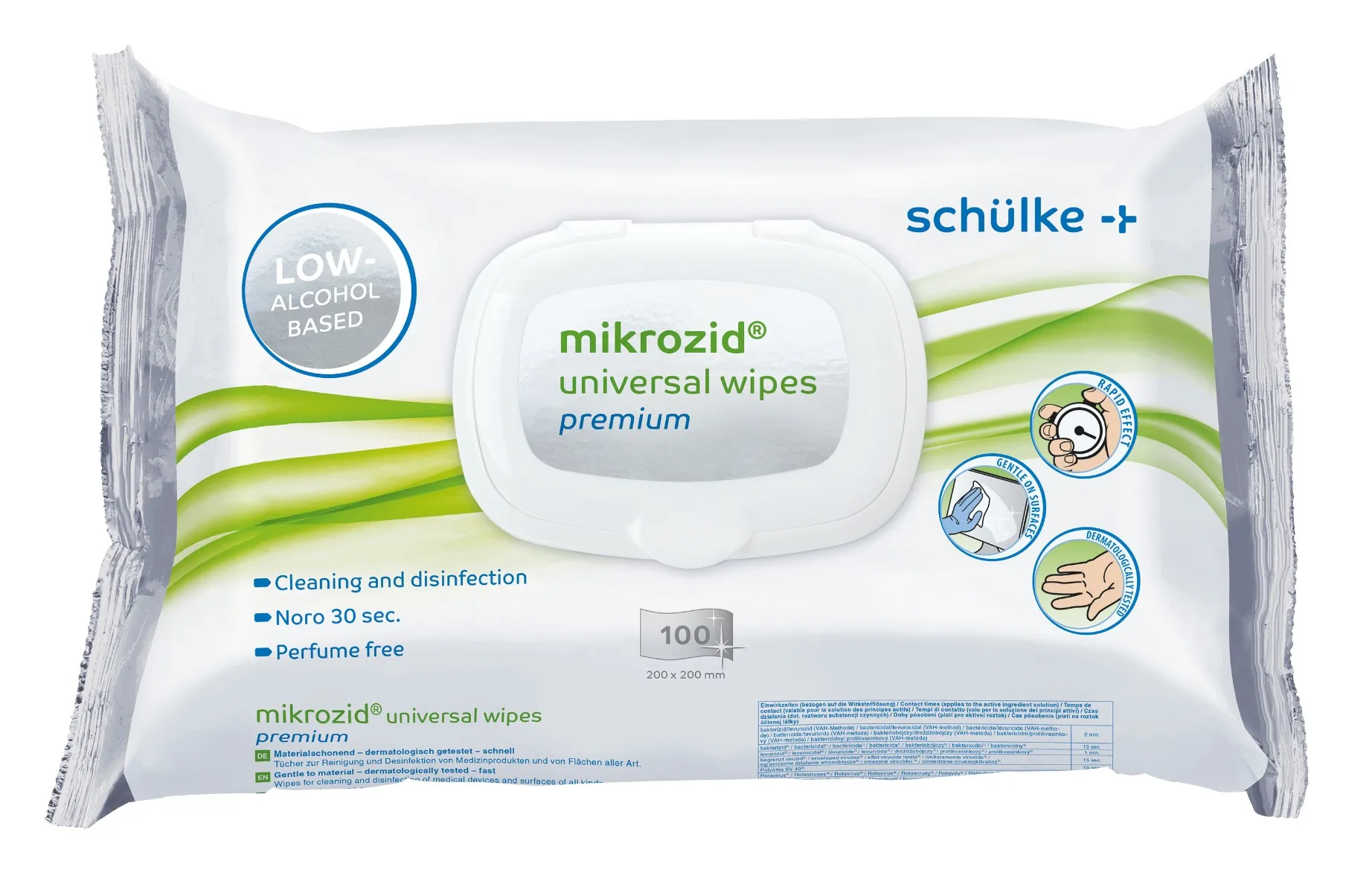 Mikrozid Universal Wipes Premium, chusteczki do dezynfekcji powierzchni, 100 szt   