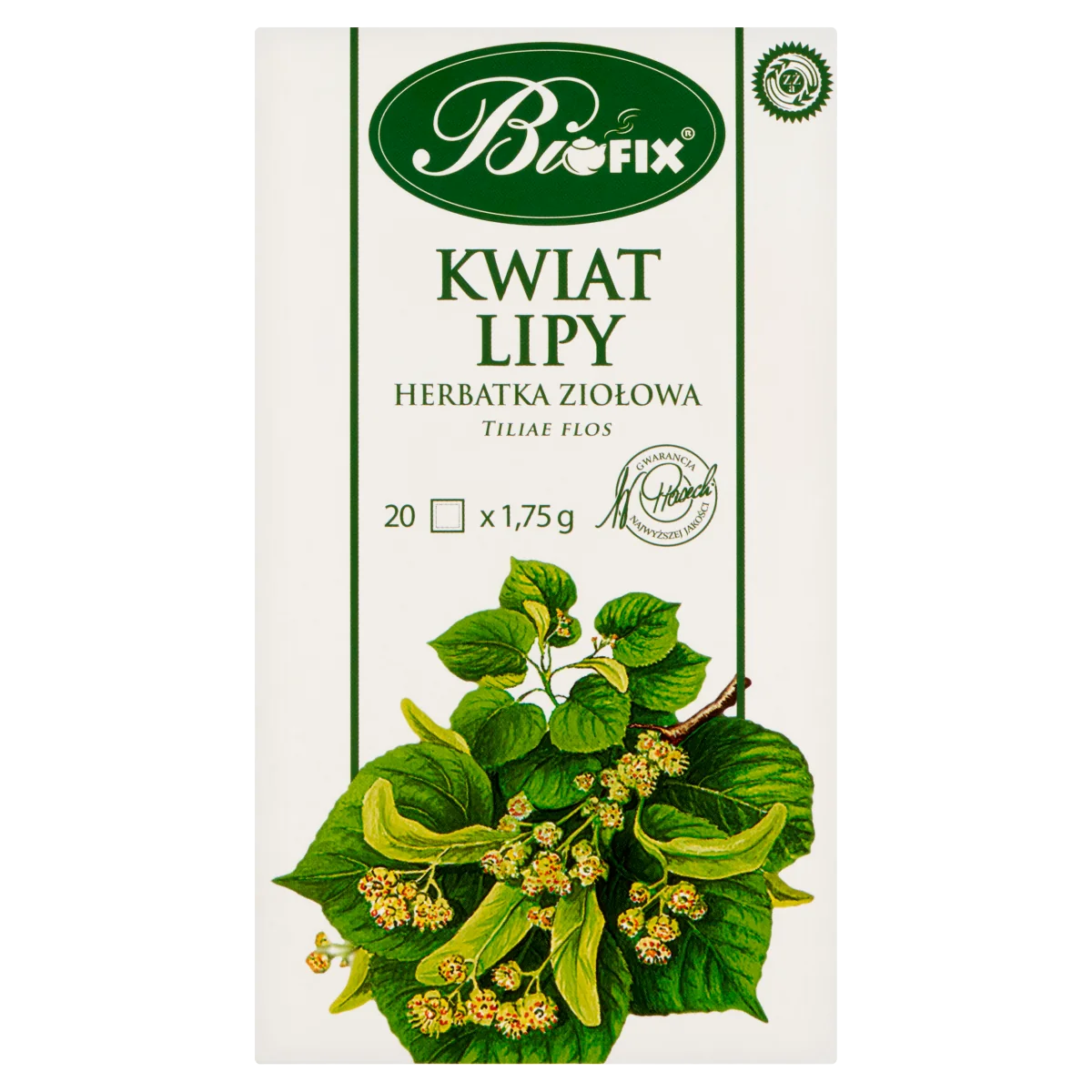 BiFIX Kwiat Lipy herbatka ziołowa ekspresowa, 20 x 1,75 g