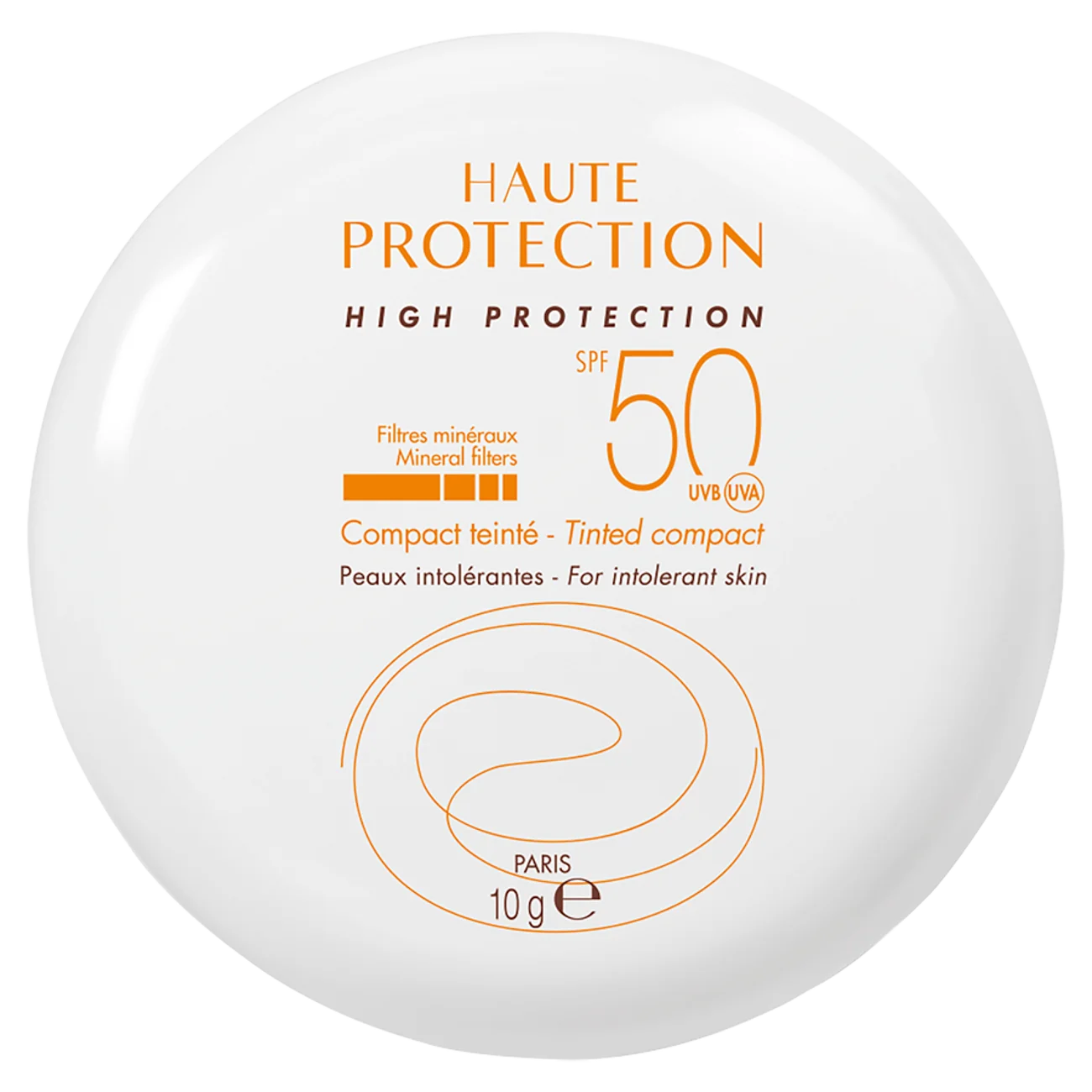 Avene, kompakt mineralny, piaskowy, SPF 50, 10 g podkład piaskowy SPF 50+, 10 g