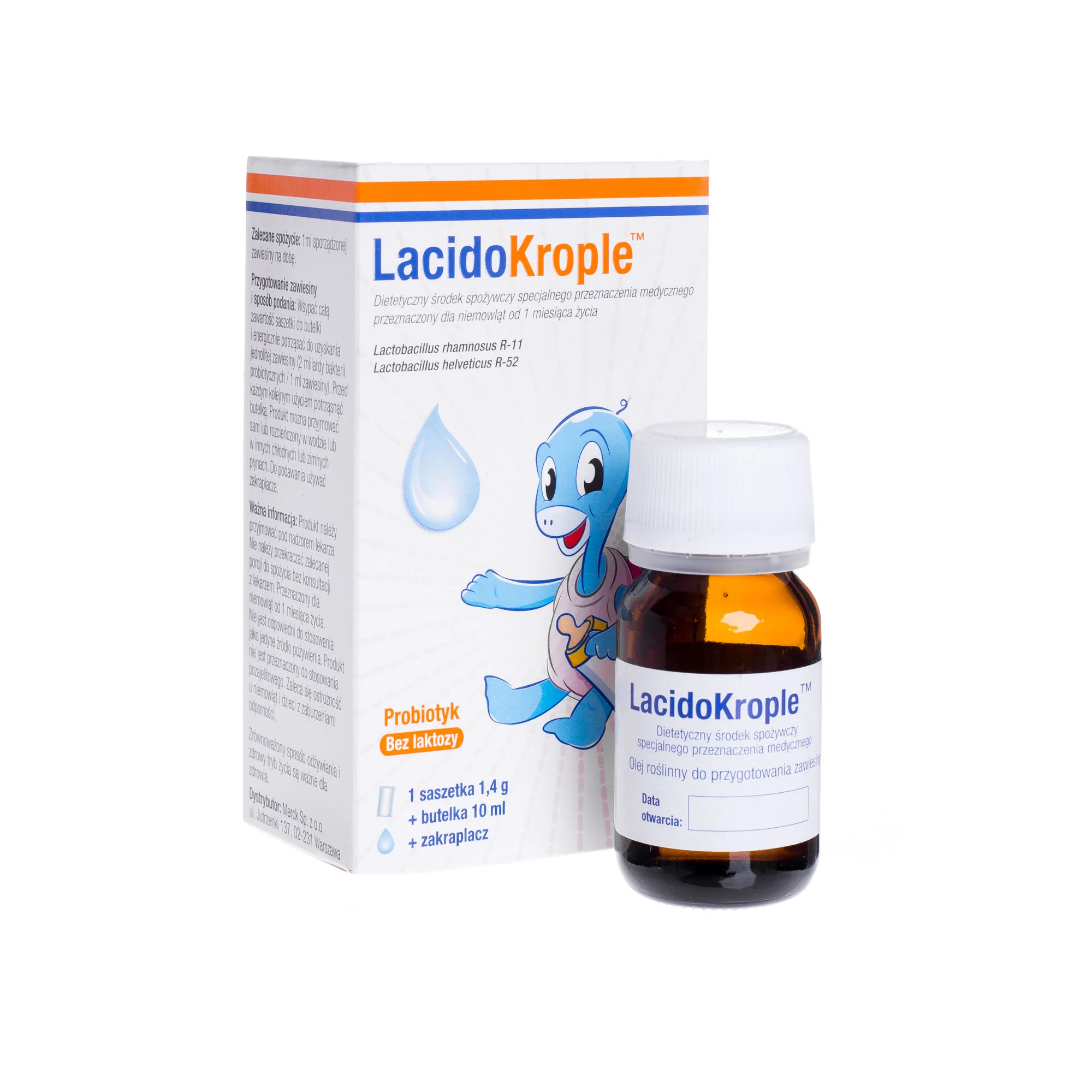 LacidoKrople + zakraplacz, saszetka 1,4g 