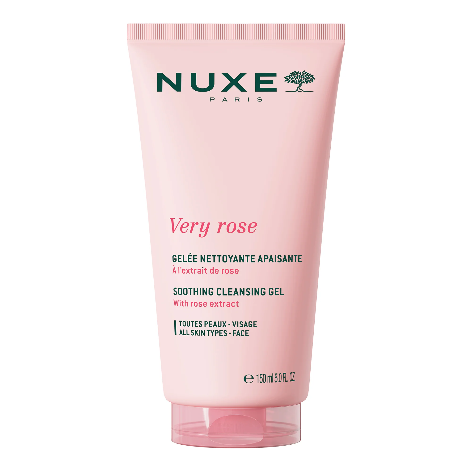 Nuxe Very Rose łagodzący żel do mycia twarzy, 150 ml