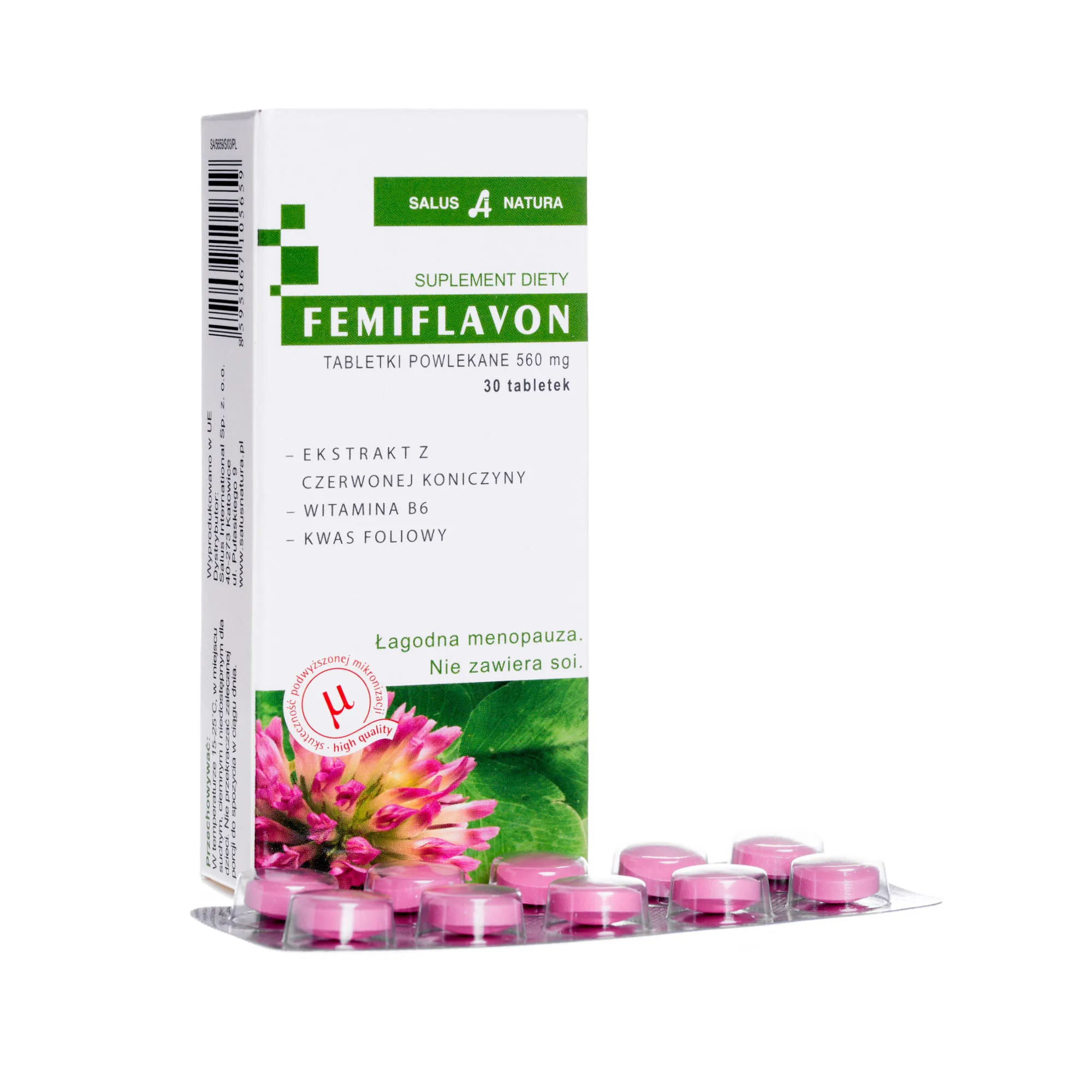 Femiflavon, tabletki powlekane 560 mg, 30 tabletek