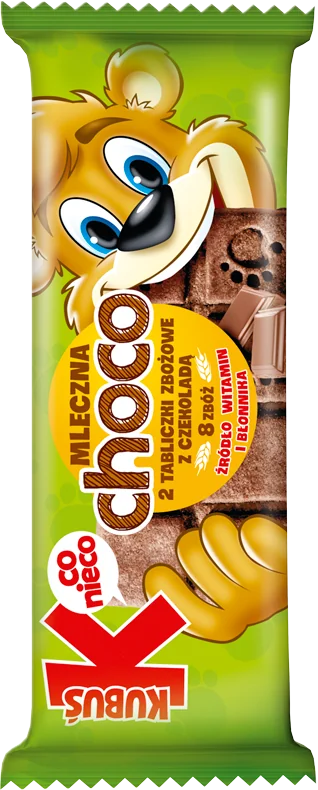 Kubuś Co Nieco Choco ciasteczka zbożowe z czekoladą, 32 g
