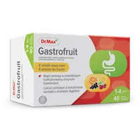 Gastrofruit Dr.Max, 4 smaki owocowe, 40 tabletek do ssania