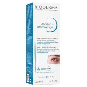 Bioderma  Atoderm Intensive Eye 3w1, pielęgnacja podrażnionej skóry powiek, 100 ml 