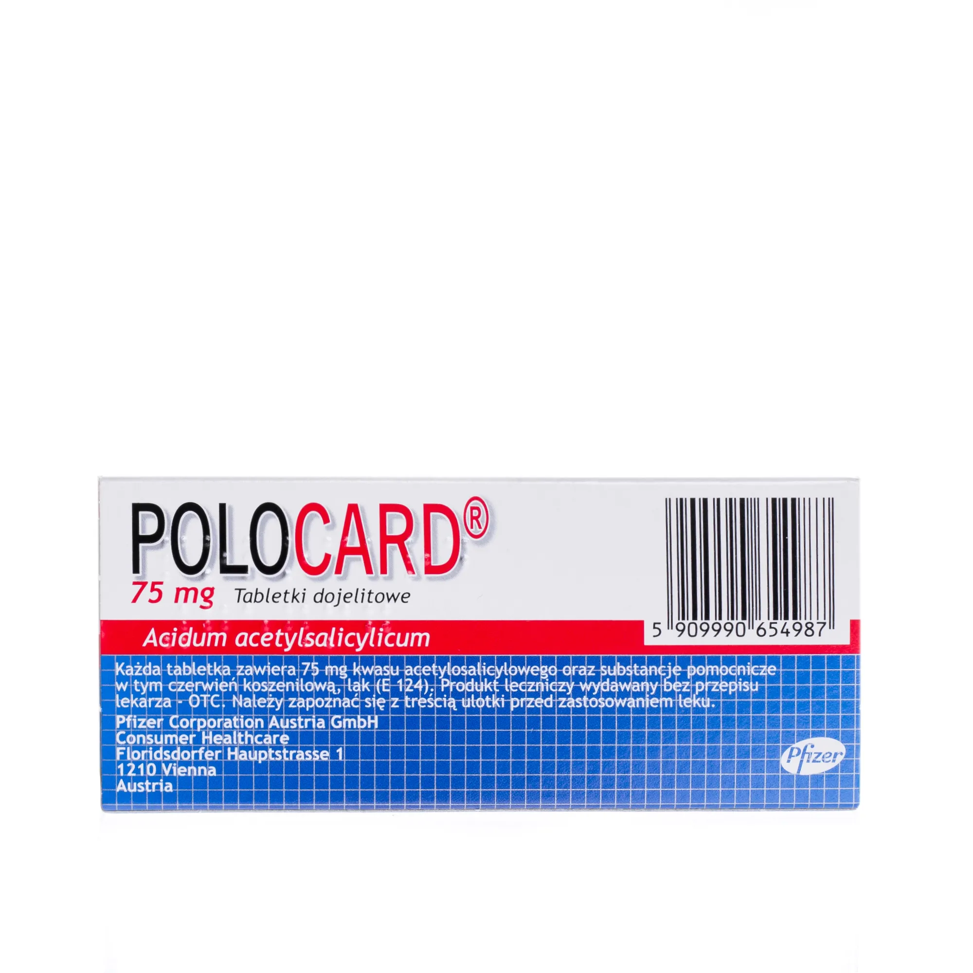 Polocard 75 mg, 60 tabletek 