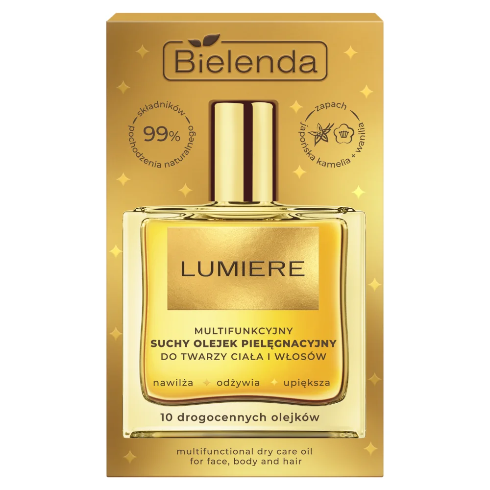 Bielenda Lumiere multifunkcyjny suchy olejek pielęgnacyjny do twarzy, ciała i włosów, 50 ml