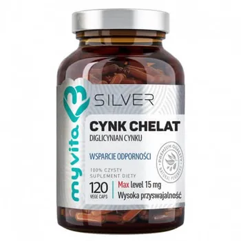 MyVita Silver Cynk Chelat, suplement diety, 120 kapsułek 