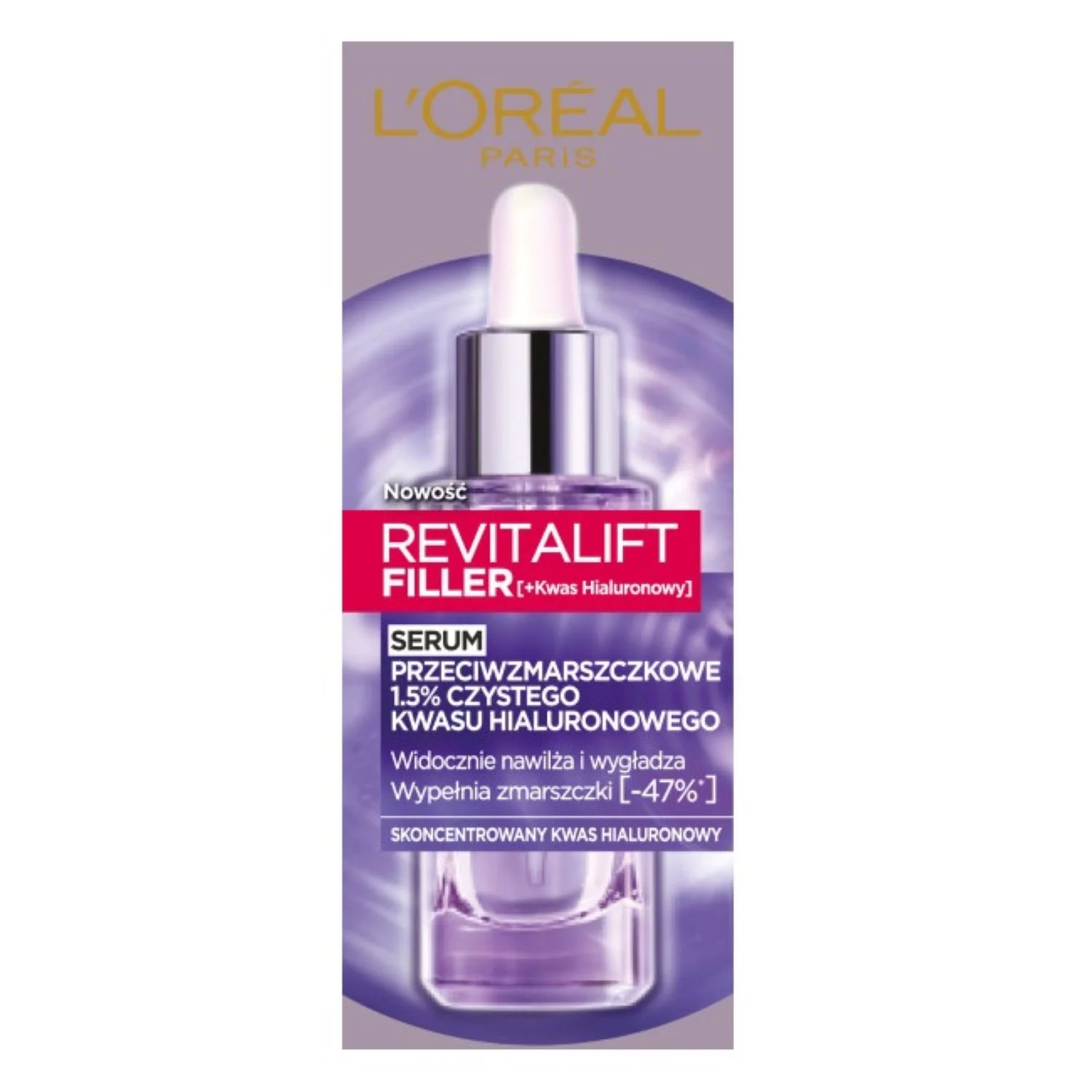 L'Oreal Paris Revitalift Filler serum przeciwzmarszczkowe do twarzy z 1.5% czystego kwasu hialuronowego, 30 ml