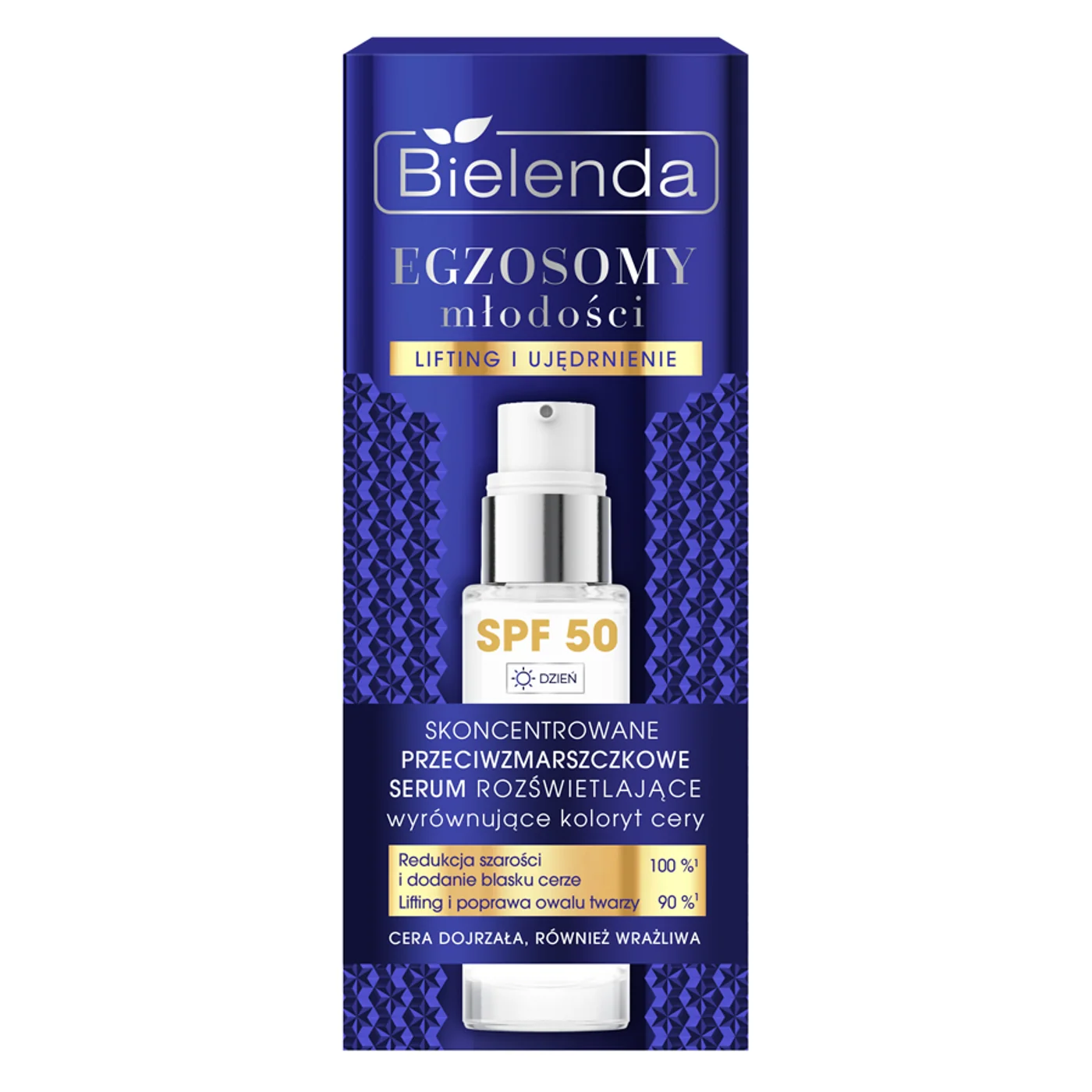 Bielenda Egzosomy Młodości skoncentrowane przeciwzmarszczkowe serum rozświetlające SPF 50, 30 ml