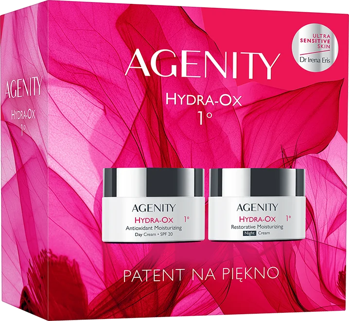 AGENITY Hydra-Ox 1º Zestaw antyoksydacyjny krem na dzień SPF 20, 50ml + antyoksydacyjny krem na noc, 50ml