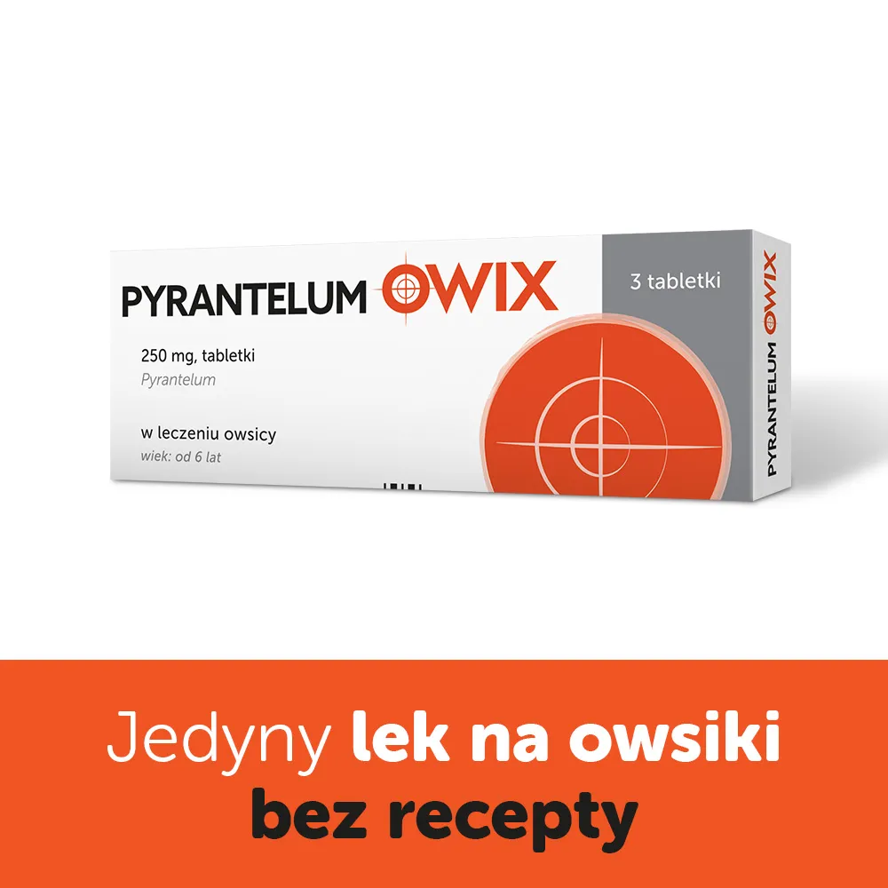 Pyrantelum Owix 250 mg, 3 tabletki