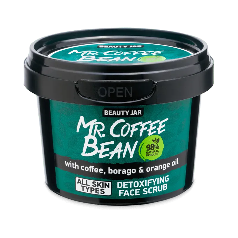 Beauty Jar Korean Beauty Mr. Coffee Bean detoksykujący peeling do twarzy, 50 g