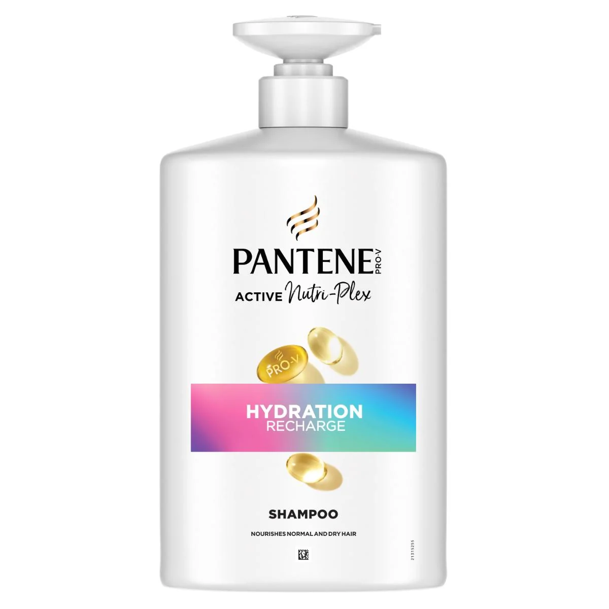 Pantene Pro-V Hydration Recharge szampon z pompką do włosów normalnych i suchych, 1000 ml
