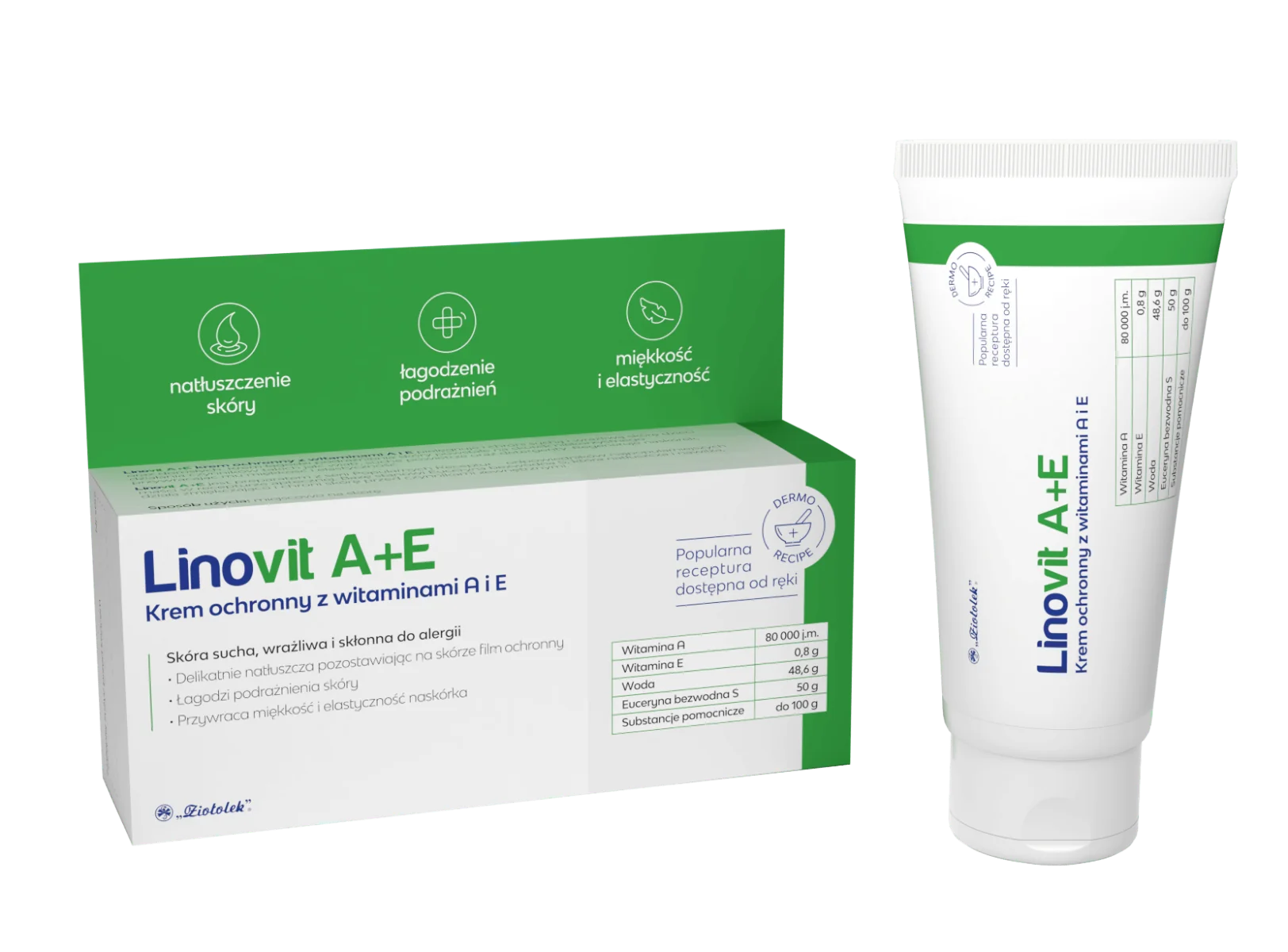 Linovit A+E krem ochronny z witaminami A i E, 50g